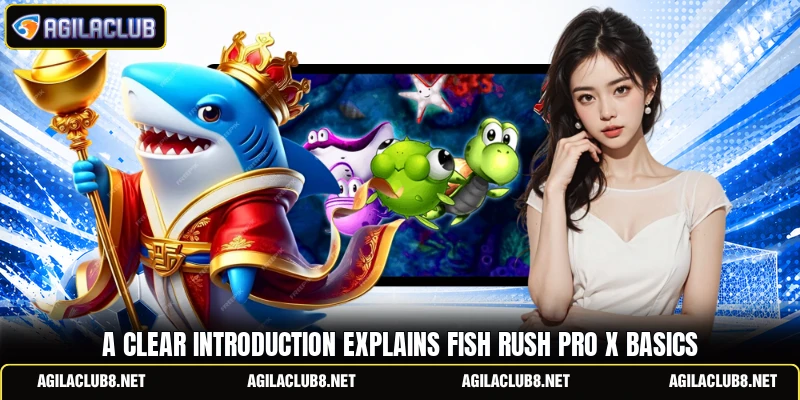 A clear introduction explains Fish Rush Pro X basics