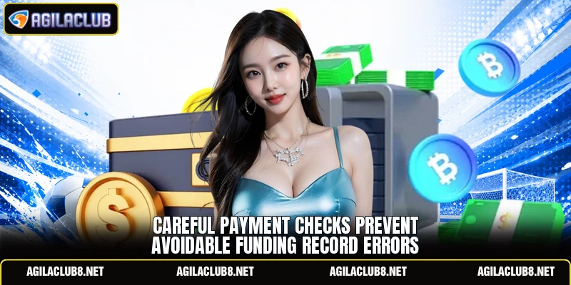 Careful payment checks prevent avoidable funding record errors