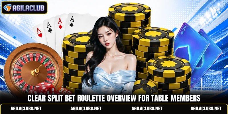 Clear split bet roulette overview for table members