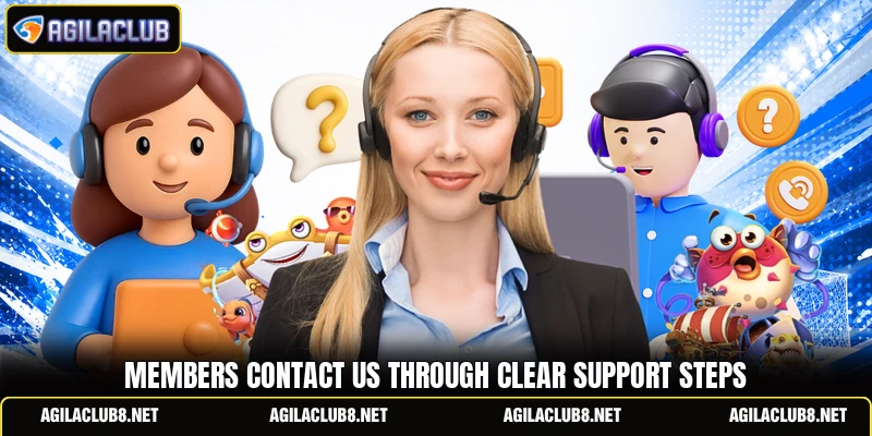 Members contact us through clear support steps
