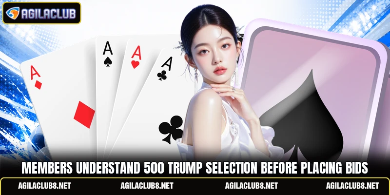 Members understand 500 trump selection before placing bids