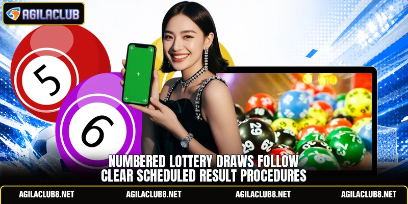 Numbered lottery draws follow clear scheduled result procedures