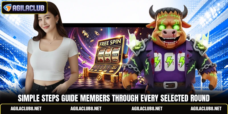 Simple steps guide members through every selected round